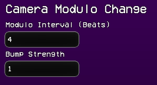 Properties of the Camera Modulo Change event